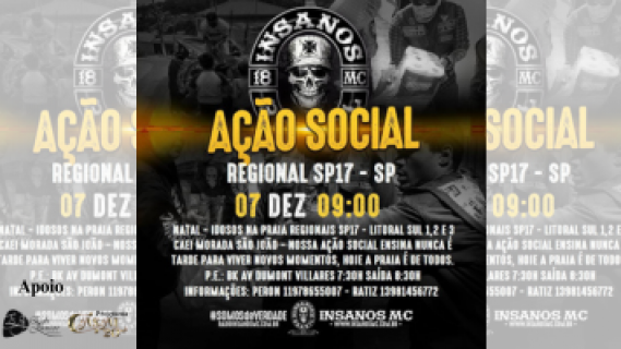 Ação Social Insanos MC - Idosos na Praia